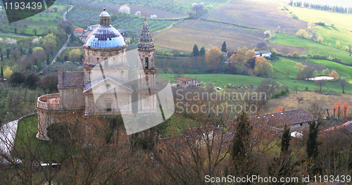 Image of Italy. Tuscany region. Montepulciano. Church 