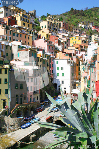 Image of Italy. Cinque Terre. Riomaggiore village 