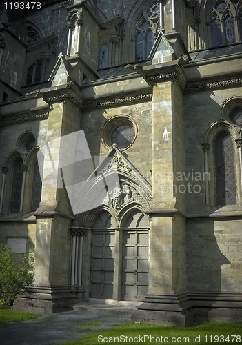 Image of Gothic entrance cathedral