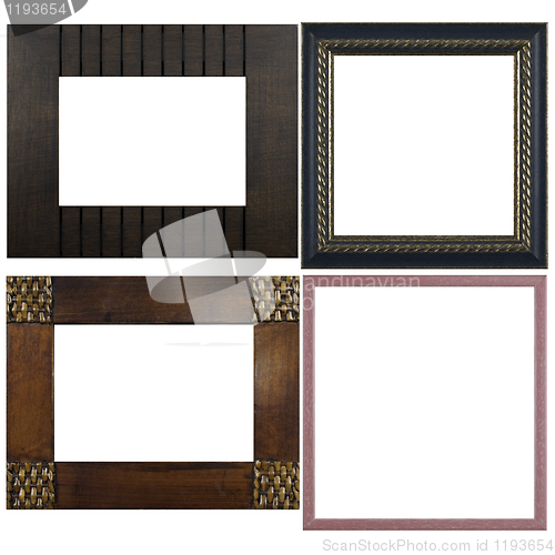 Image of Four antique picture frames