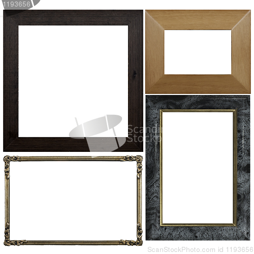 Image of Four antique picture frames