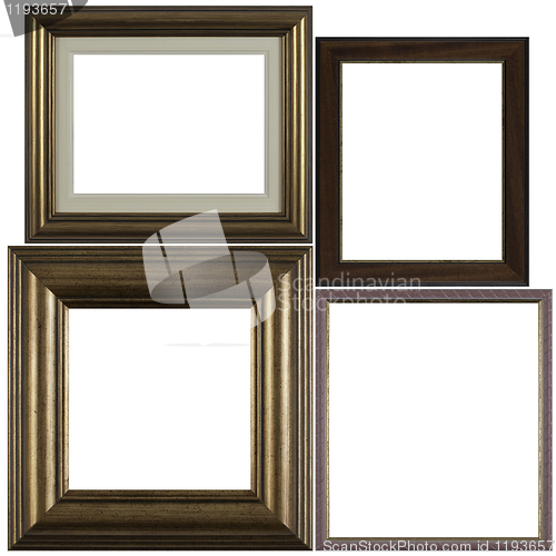 Image of Four antique picture frames