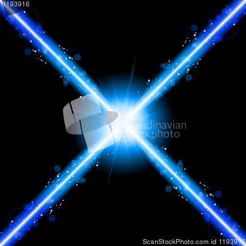 Image of Laser Neon Blue Lights
