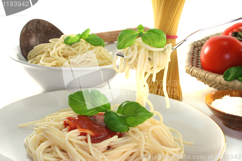 Image of Spaghetti on a fork