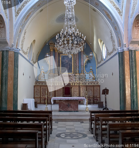 Image of Catholic cathedral, Santorini