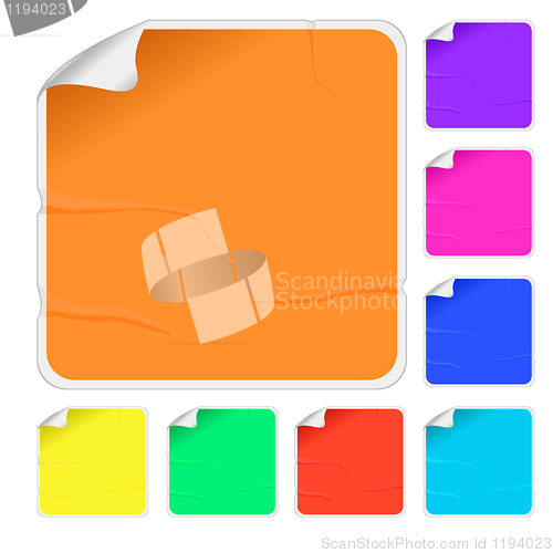 Image of Empty color stickers