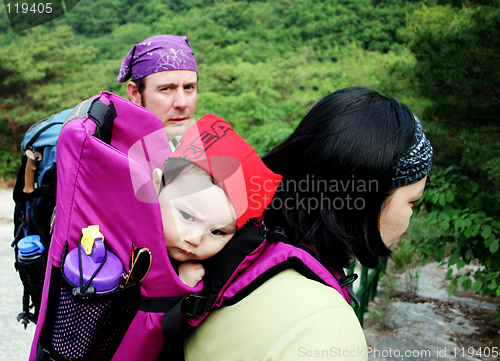 Image of Family hiking trip