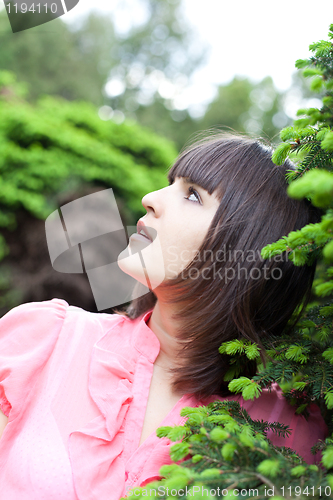 Image of young woman in the park