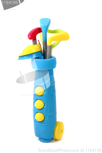 Image of plastic golf set toy i