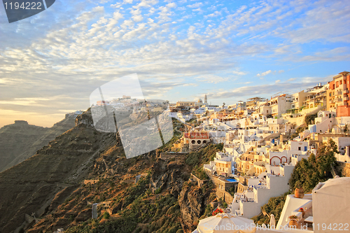 Image of Santorini sunset Greece