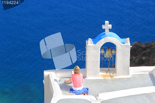 Image of Santorini island Greece