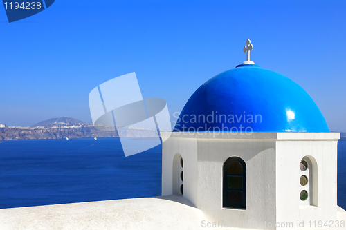 Image of Santorini island Greece
