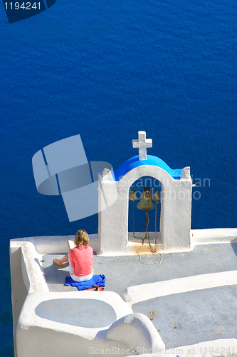 Image of Santorini island Greece