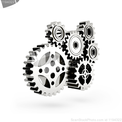Image of The mechanism. Gear 3d.