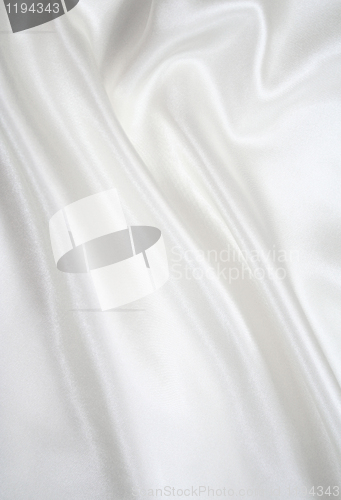 Image of Smooth elegant white silk as wedding background 