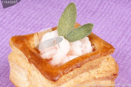 Image of Vol-au-vent with shrimps and sage