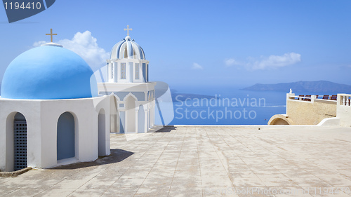 Image of Santorini church