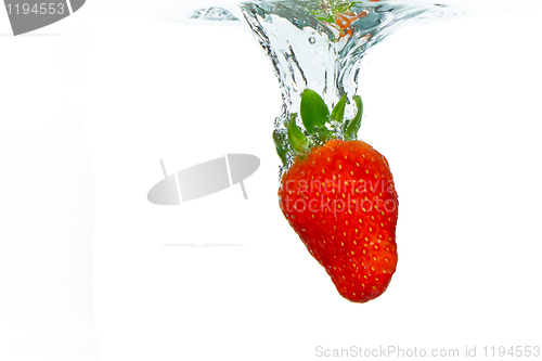 Image of strawberry in the water