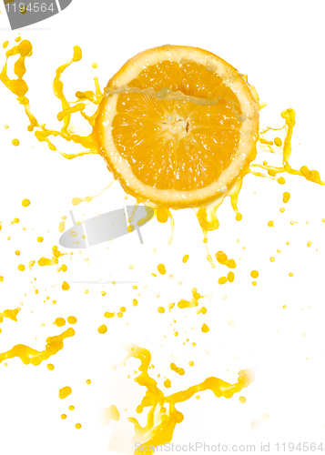 Image of orange juice splash