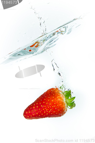 Image of strawberry in the water