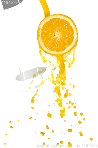 Image of orange juice splash