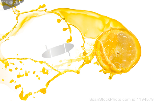 Image of orange juice splash