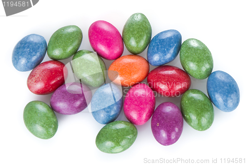 Image of easter eggs isolated