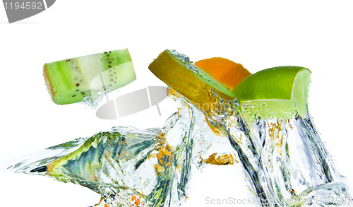 Image of fruit splashing