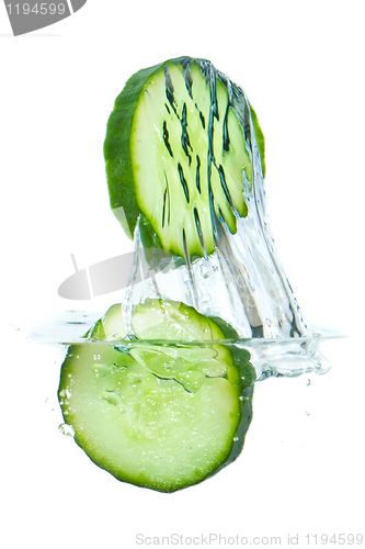 Image of cucumber in water