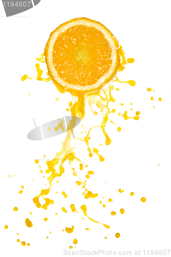 Image of orange juice splash