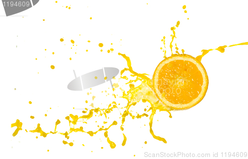 Image of orange juice splash