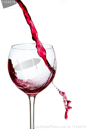 Image of pouring red wine 