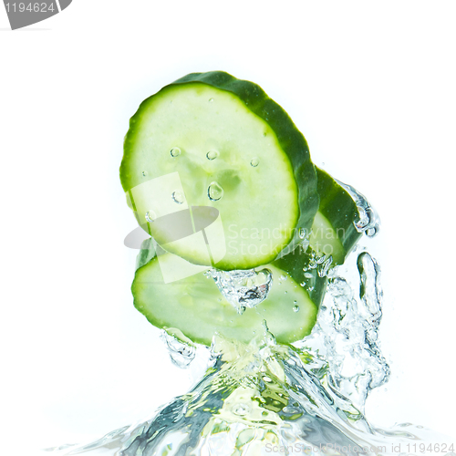 Image of cucumber in water