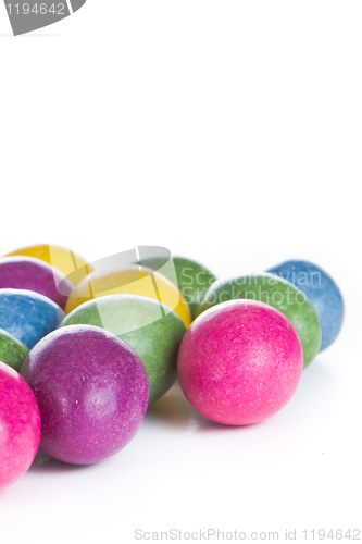 Image of easter eggs isolated