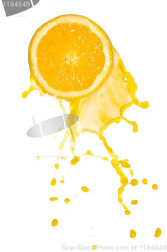 Image of orange juice splash