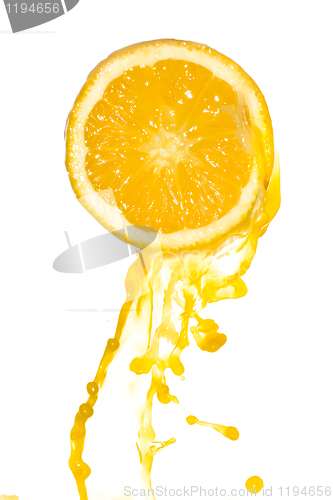 Image of orange juice splash