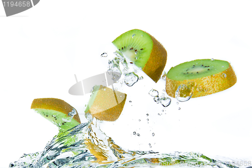 Image of kiwi splashing