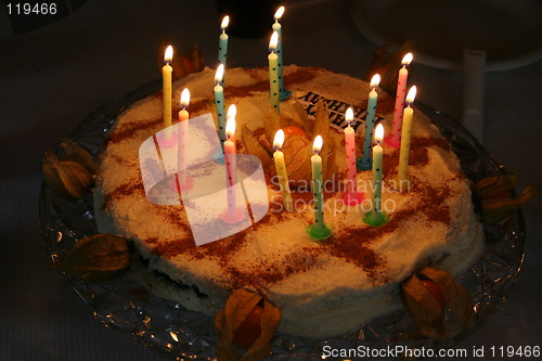Image of Gateau with candles