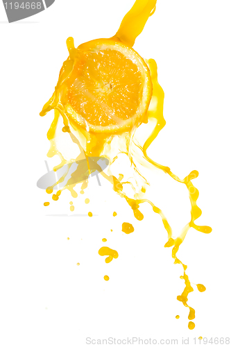 Image of orange juice splash