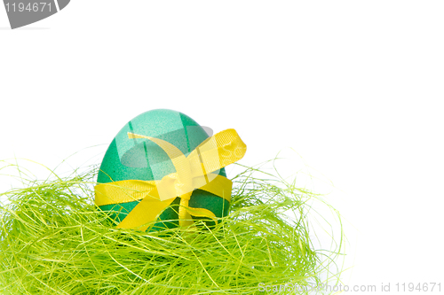 Image of easter egg in nest