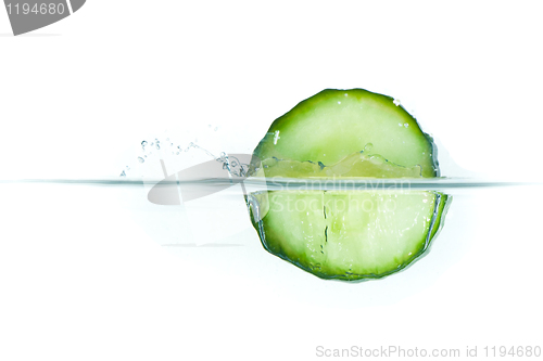 Image of cucumber in water