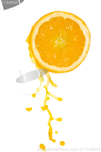 Image of orange juice splash