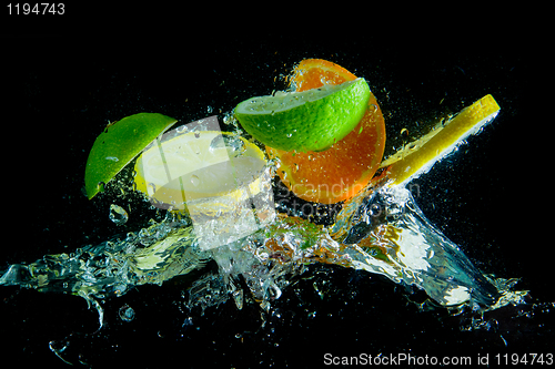 Image of fruit splash