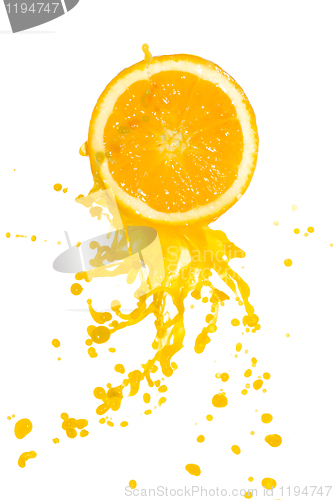 Image of orange juice splash