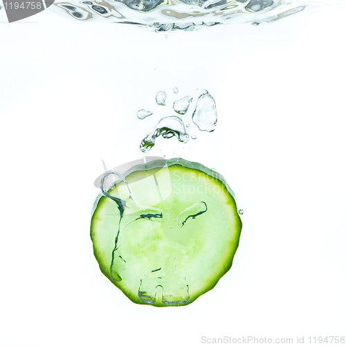 Image of cucumber in water