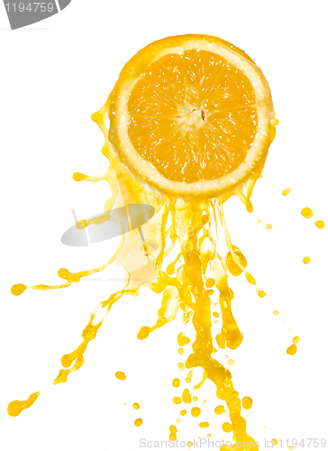 Image of orange juice splash