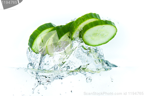 Image of cucumber in water