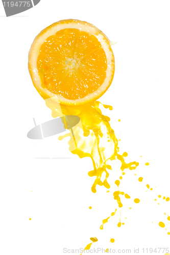 Image of orange juice splash