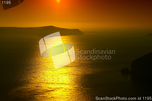 Image of Sunset over Santorini