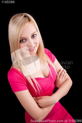 Image of Beautiful Woman with arms crossed